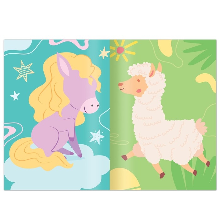 Книга с наклейками &laquo;Поняшки и милашки. Создай свою милашку&raquo;, 12 стр., 68 наклеек