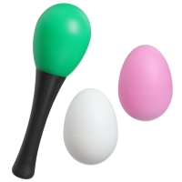 Набор погремушек &laquo;Перкуссионный маракас, 2 яичка&raquo;, шейкеры, цвет МИКС, Крошка Я