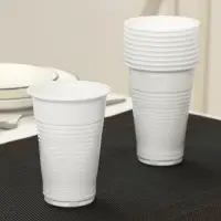 Стаканы одноразовые Не ЗАБЫЛИ! &laquo;Для отдыха&raquo;, набор 10 шт., 200 мл, пластик, d=7 см, белые