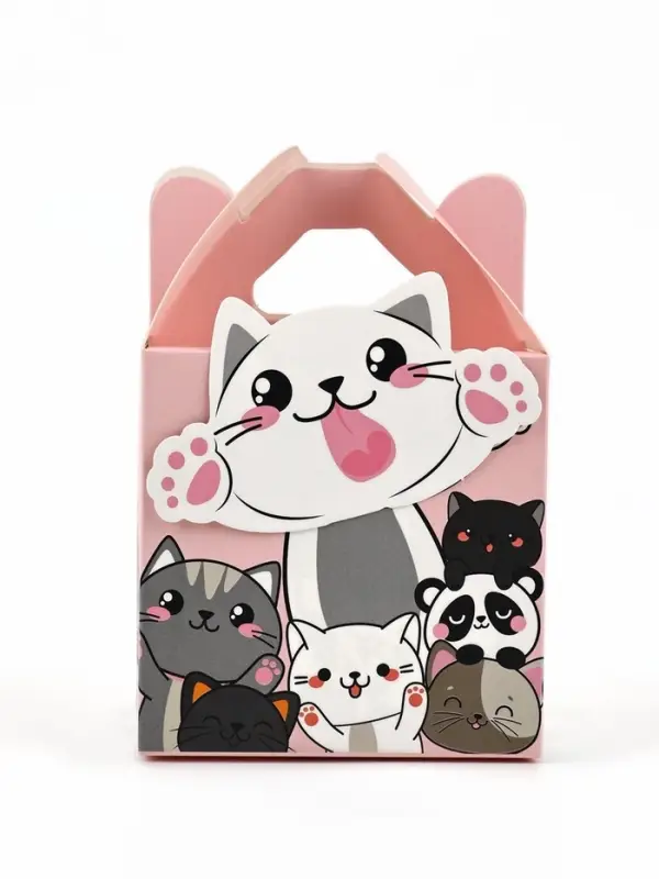 Подарочная коробка, упаковка &laquo;Котята&raquo; 10&times;10&times;10 см
