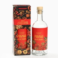 Подарочный набор для приготовления настойки &laquo;Рябина на коньяке&raquo;, набор трав и специй 20 г., бутылка 500 мл., инструкция