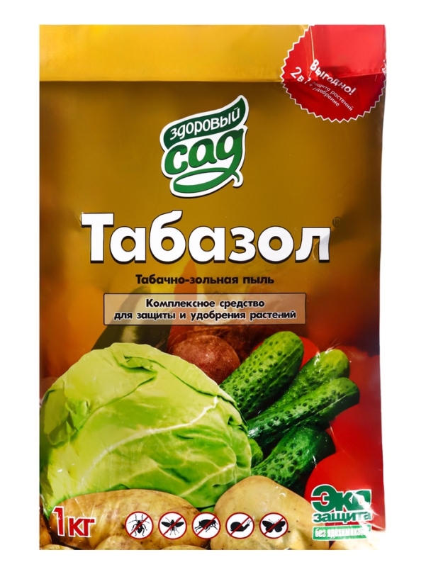Средство от насекомых вредителей Табазол "Здоровый сад", 1 кг