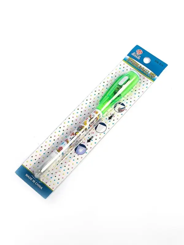 Ручка-прикол Calligrata "Шпион"с невидимыми чернилами, надпись видно при подсвечивании фонариком