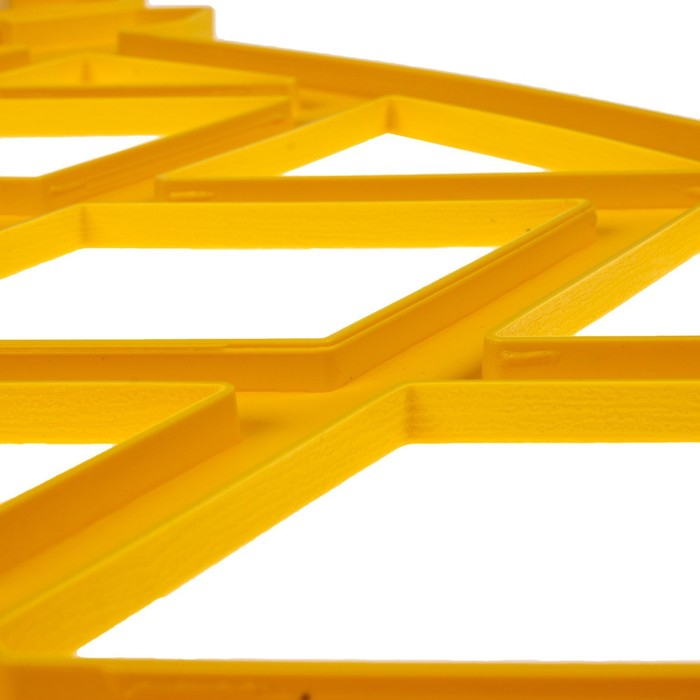 Ограждение декоративное, 35 &times; 232 см, 4 секции, пластик, жёлтое, MODERN, Greengo