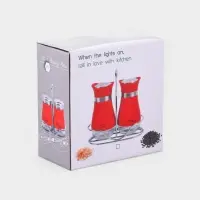 Набор для специй "Сияние.Silver", 2 шт, на подставке