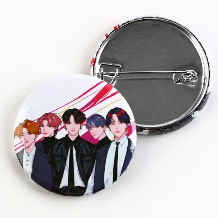 Значок закатной аниме &laquo;Парни&raquo;, K-pop, d=38мм