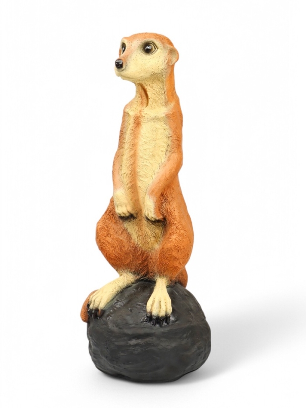 Садовая фигура из полистоуна &laquo;Большой сурикат на камне&raquo;, 60&times;24&times;22 см