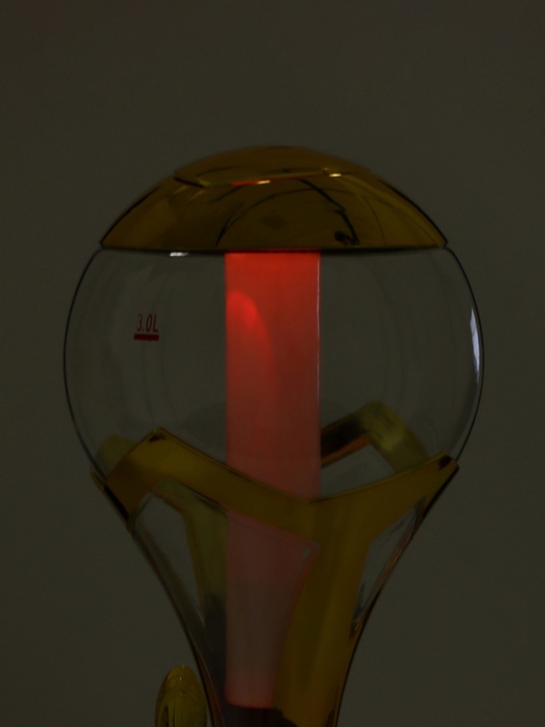 Башня пивная &laquo;Шар&raquo;, 3 л, ёмкость для льда, подсветка, пластик, золотистый