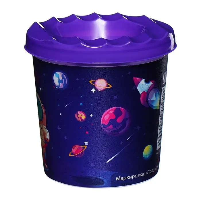 Стакан - непроливайка для рисования Calligrata &laquo;Космобой&raquo;, 210 мл, с рисунком