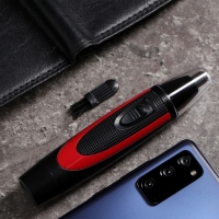 Триммер для волос Luazon LTRI-03, для носа и ушей, от батареек 1хАА, чёрный