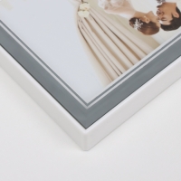 Фоторамка пластик на 2 фото 6х8,5 и 9х13 см "Яркие моменты" свет от USB, серебро 18х2х23 см   107050