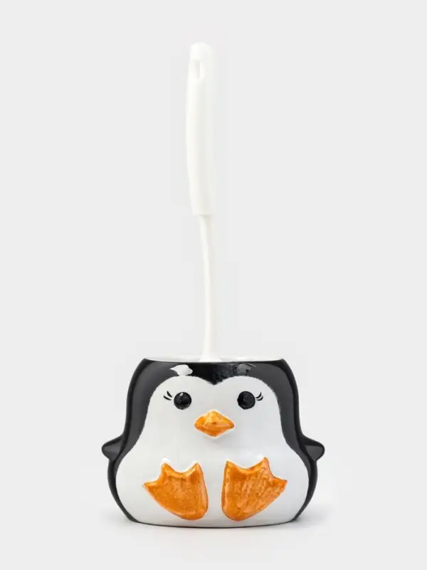 Подставка под ёрш "Пингвин" с ёршиком