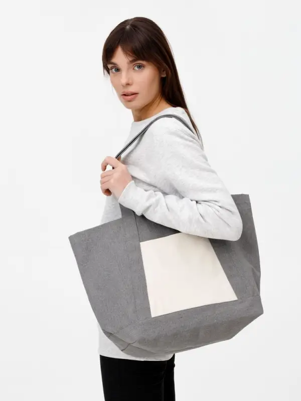 Шопер Shophop, серый с неокрашенным