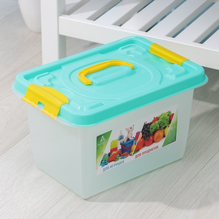 Бокс универсальный для игрушек и продуктов, 10 л, 35,9&times;24,2&times;21,1 см