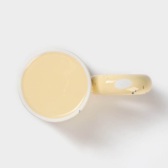 Кружка керамическая &laquo;Бублик&raquo;, 300 мл, цвет жёлтый