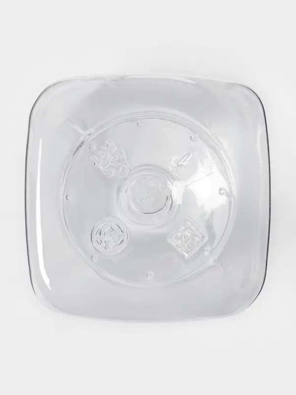 Бутылка ПЭТ 300 мл, горло 0,38 см, квадратная, цвет прозрачный