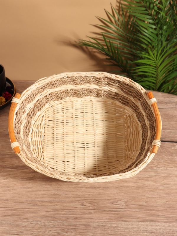 Корзина плетеная 32x25x11 см, ротанг