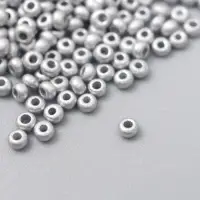 Бисер стекло 11/0 "Металлик. Серебро" 10 гр