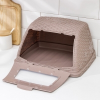 Хлебница &laquo;Плетёнка&raquo;, 26&times;33&times;19 см, цвет светло-коричневый