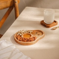 Менажница детская из берёзы Sima-Land Home Avocado, 20&times;16,5&times;1,8 см