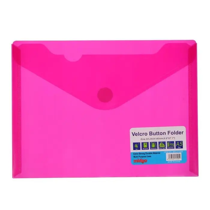 Папка А5 на липучке, МИКС