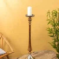 Подсвечник "Шоко" алюминий 16х16х72 см