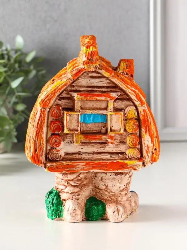 Копилка "Избушка на курьих ножках" 20х14,5х10 см