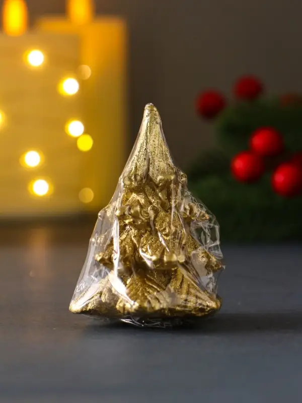 Свеча "Ёлочка " 50*65 мм, лак, золото