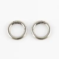 Кольца-карабины 7гр d20/28мм 4мм (наб 2шт цена за наб) серебряный TR