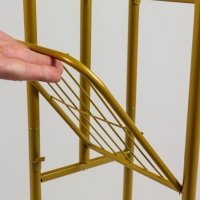 Подставка для цветов Greengo, 4 полки, 43 &times; 22 &times; 82 см, напольная, металл, цвет золотой