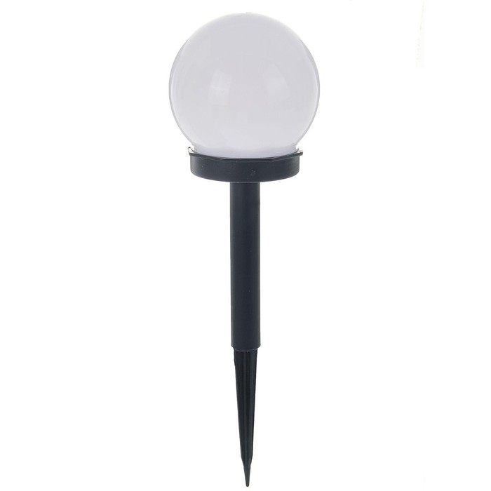 Садовый светильник на солнечной батарее &laquo;Малый шар&raquo;, 10&times;32&times;10 см, 1 LED, свечение белое