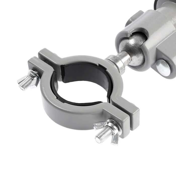 Стойка для дрели ТУНДРА, винтовой зажим, поворотный шарнир 360&deg;, d=60 мм, длина 253 мм