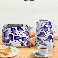 Тостер для хлеба с поддоном для крошек КТ-6863 - 920-1080 Вт