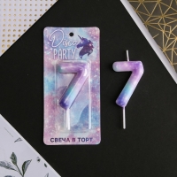 Свеча для торта, цифра &laquo;7&raquo;, 5,5 х 8 см.