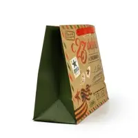 Пакет подарочный крафтовый &laquo;23 февраля&raquo;, ML 23 х 11.5 х 27 см