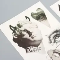 Переводные татуировки &laquo;Скульптура&raquo;, временные, 2 листа, тату &mdash; 7 шт.