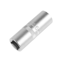 Головка свечная шестигранная ТУНДРА, под квадрат 1/2", 16 мм, CrV