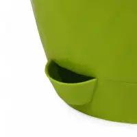 Кашпо с прикорневым поливом "Румба" 1 л, D13,5 см, h-12 см, цвет киви