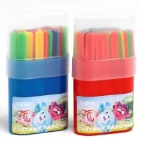 Счетные палочки 50 штук, в пластиковом пенале, МИКС &laquo;Смешарики&raquo;