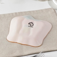 Блюдо стеклянное сервировочное Доляна &laquo;Перчик&raquo;, 16&times;15 см, цвет жёлтый