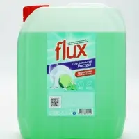 Гель для мытья посуды &laquo;Лайм и мята&raquo;, 5 л, FLUX