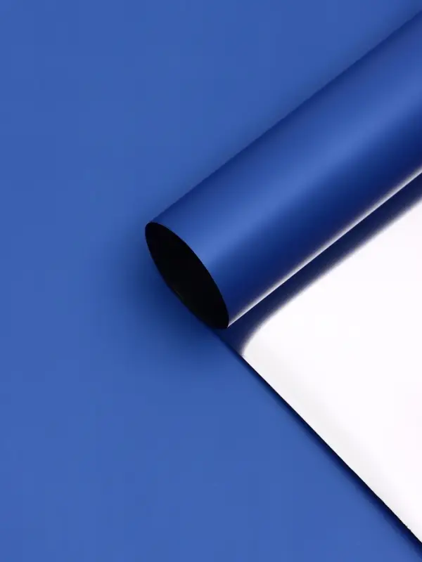 Пленка для цветов, &laquo;Серебряная сторона&raquo;, синий, 57&times;57&plusmn;1 см