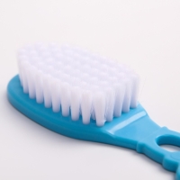 Набор для ухода за волосами: расческа и щетка, &laquo;Мишка&raquo;, цвет голубой