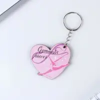 Брелок для ключей деревянный &laquo;Гимнастика&raquo;, 4.7&times;5.3 см