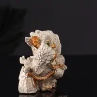 Фигура "Совы говорят по телефону" 8х12х7 см, серый