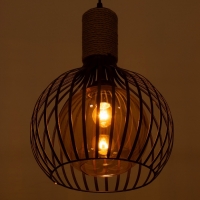 Светильник "Клубок" 1х40Вт Е27 черный 28х28х28см