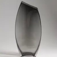 Ваза стекло настольная "Эйми" 29,5х13 см, серый