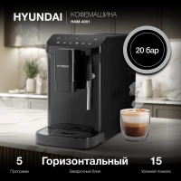 Кофемашина HAM-4001 1350Вт черный