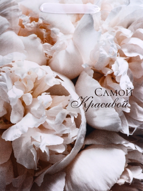 Пакет подарочный вертикальный &laquo;Самой красивой&raquo;,  M 26 &times; 32 &times; 12 см