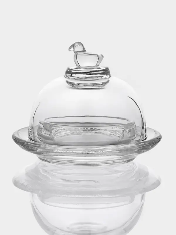 Икорница с крышкой "Купол" 7х7х9 см, прозрачная